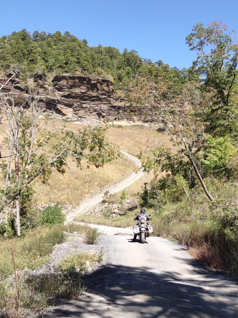 Rocky forest trail near the ranch
