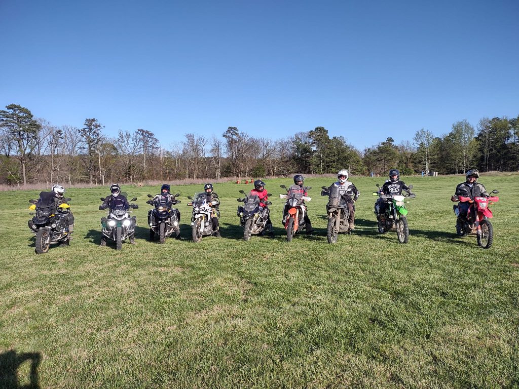 Riders lined up at the ranch